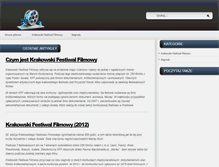 Tablet Screenshot of cracowfilmfestival.pl